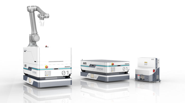 william威廉數位開發的自主式移動機器人（AMR250M），搭配全向輪並結合AI演算法、2D LiDAR、3D攝影機等技術，協助客戶實現產線全自動化